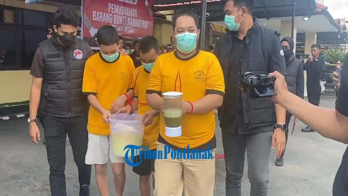 Pemusnahan barang bukti dan pengamanan tersangka jadi fokus guna membendung peredaran narkoba di Sintang