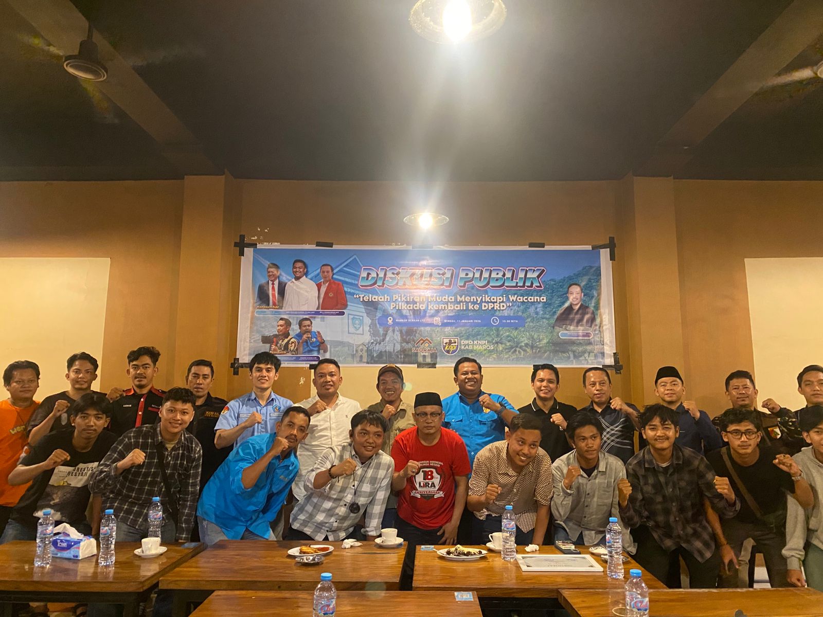 Diskusi publik di Maros ungkap mayoritas publik, termasuk pemuda, menolak pemilihan kepala daerah melalui DPRD.